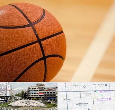 زمین بسکتبال در مرکز تهران