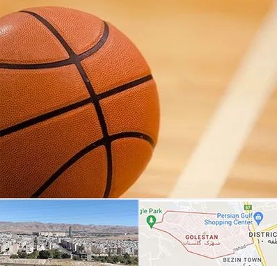 زمین بسکتبال در شهرک گلستان شیراز
