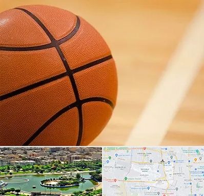 زمین بسکتبال در منطقه 9 تهران