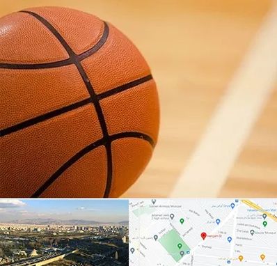 زمین بسکتبال در هنگام