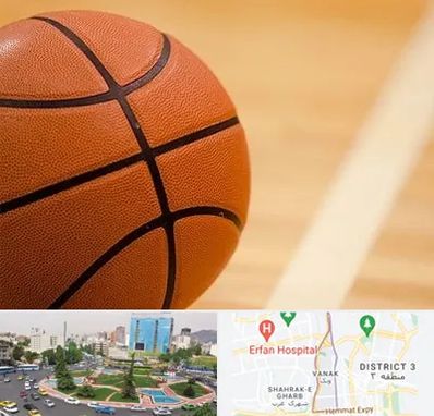 زمین بسکتبال در ونک تهران