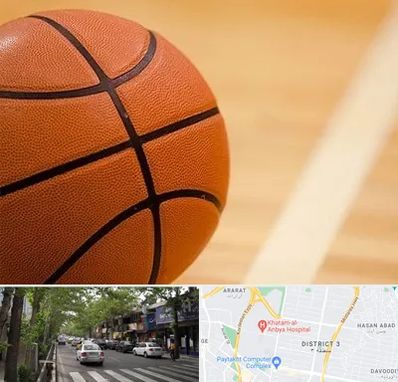 زمین بسکتبال در ظفر