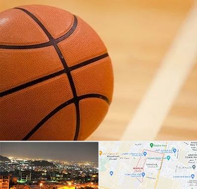 زمین بسکتبال در مارلیک کرج