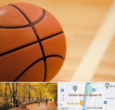 زمین بسکتبال در چهارباغ اصفهان