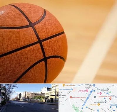 زمین بسکتبال در خیابان ملاصدرا شیراز