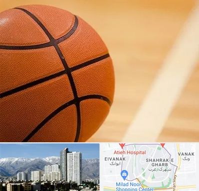 زمین بسکتبال در شهرک غرب تهران