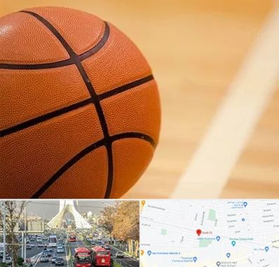 زمین بسکتبال در خیابان آزادی