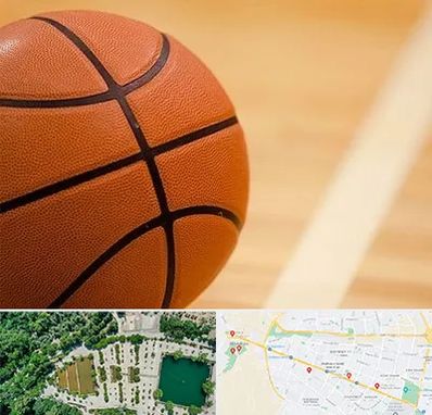 زمین بسکتبال در وکیل آباد مشهد