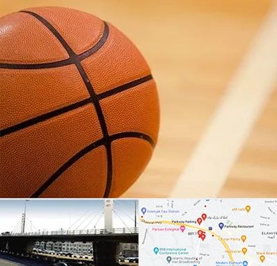 زمین بسکتبال در پارک وی