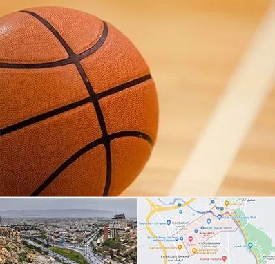 زمین بسکتبال در معالی آباد شیراز