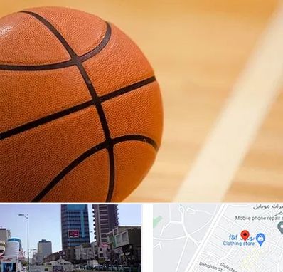 زمین بسکتبال در چهارراه طالقانی کرج