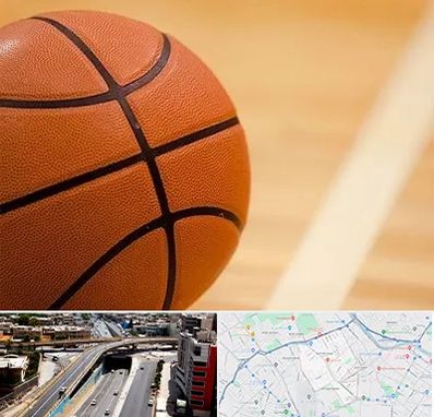 زمین بسکتبال در ستارخان شیراز