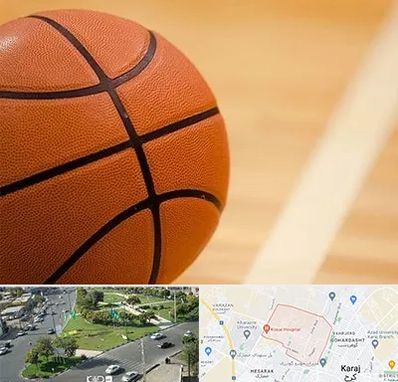 زمین بسکتبال در شاهین ویلا کرج