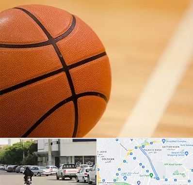 زمین بسکتبال در قدوسی شرقی شیراز