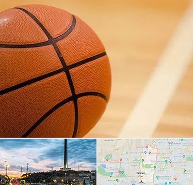 زمین بسکتبال در منطقه 2 تهران