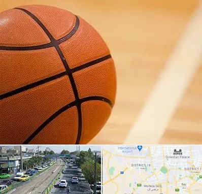 زمین بسکتبال در جنوب تهران