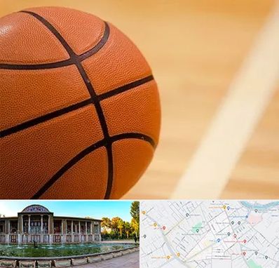 زمین بسکتبال در عفیف آباد شیراز