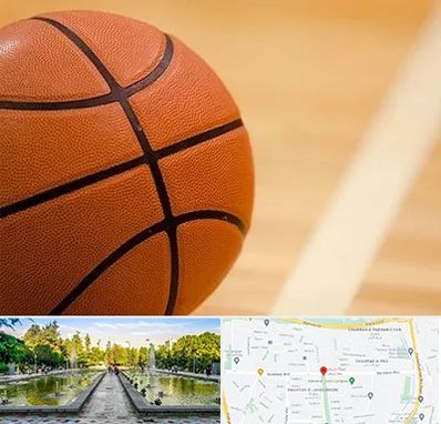 زمین بسکتبال در سرسبز