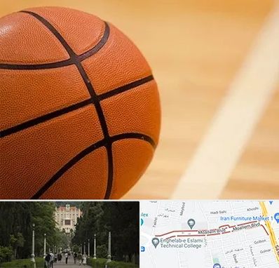 زمین بسکتبال در بلوار معلم رشت