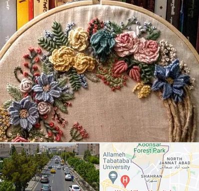 کلاس گلدوزی برزیلی در شهران 