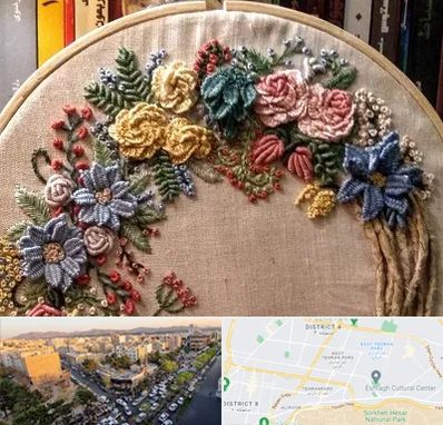 کلاس گلدوزی برزیلی در تهرانپارس 