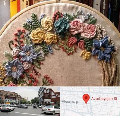 کلاس گلدوزی برزیلی در خیابان آذربایجان