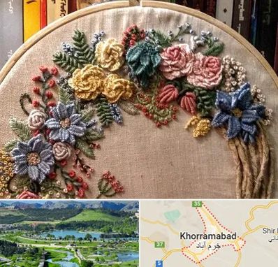 کلاس گلدوزی برزیلی در خرم آباد