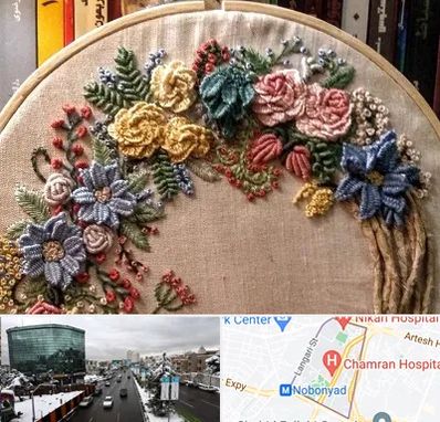 کلاس گلدوزی برزیلی در اقدسیه 