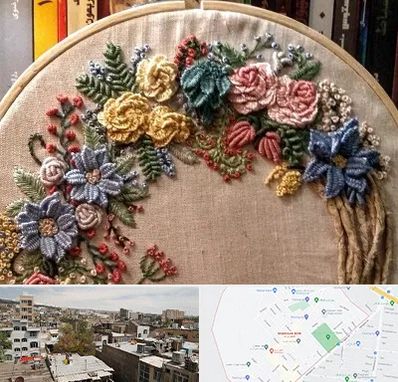 کلاس گلدوزی برزیلی در شمیران نو