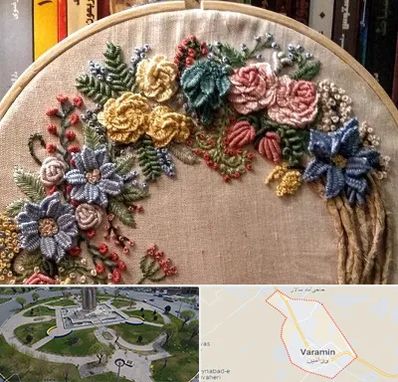 کلاس گلدوزی برزیلی در ورامین