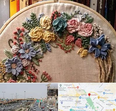 کلاس گلدوزی برزیلی در بلوار توس مشهد