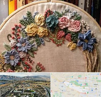 کلاس گلدوزی برزیلی در منطقه 21 تهران 