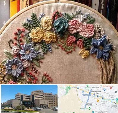 کلاس گلدوزی برزیلی در صیاد شیرازی مشهد