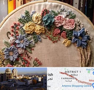 کلاس گلدوزی برزیلی در فرمانیه 