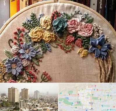 کلاس گلدوزی برزیلی در منطقه 5 تهران 