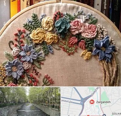 کلاس گلدوزی برزیلی در زرگنده