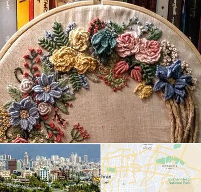 کلاس گلدوزی برزیلی در شرق تهران 