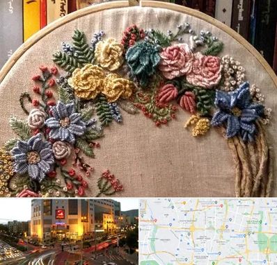 کلاس گلدوزی برزیلی در جنت آباد تهران 