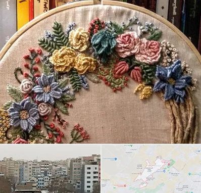 کلاس گلدوزی برزیلی در محمد شهر کرج