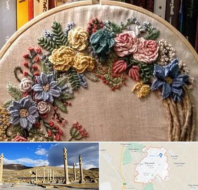 کلاس گلدوزی برزیلی در مرودشت