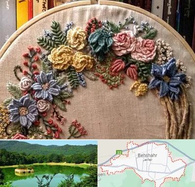 کلاس گلدوزی برزیلی در بهشهر