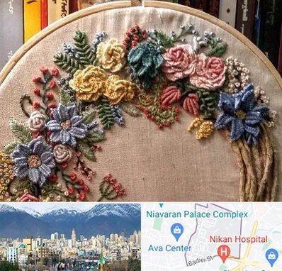 کلاس گلدوزی برزیلی در آجودانیه 