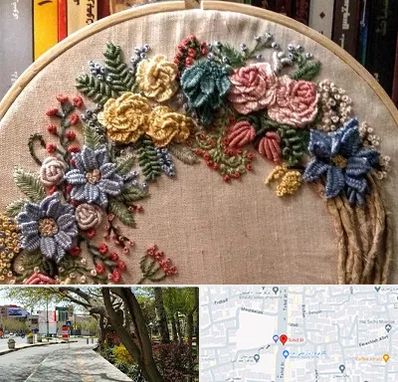 کلاس گلدوزی برزیلی در خیابان توحید اصفهان