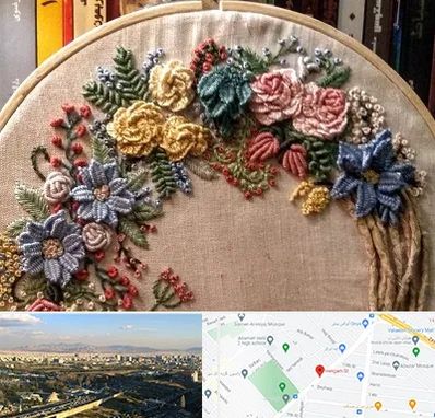 کلاس گلدوزی برزیلی در هنگام 