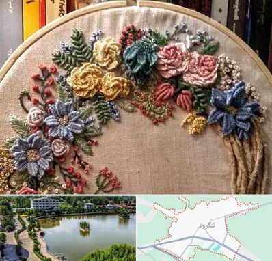 کلاس گلدوزی برزیلی در لنگرود