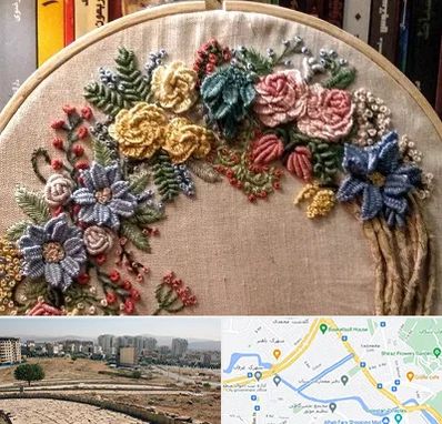 کلاس گلدوزی برزیلی در کوی وحدت شیراز