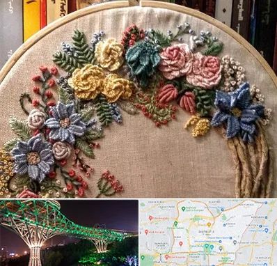 کلاس گلدوزی برزیلی در منطقه 3 تهران 