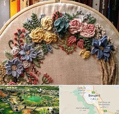 کلاس گلدوزی برزیلی در بروجرد