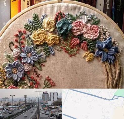 کلاس گلدوزی برزیلی در بلوار ارتش