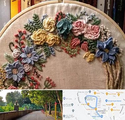 کلاس گلدوزی برزیلی در بلوار گیلان رشت